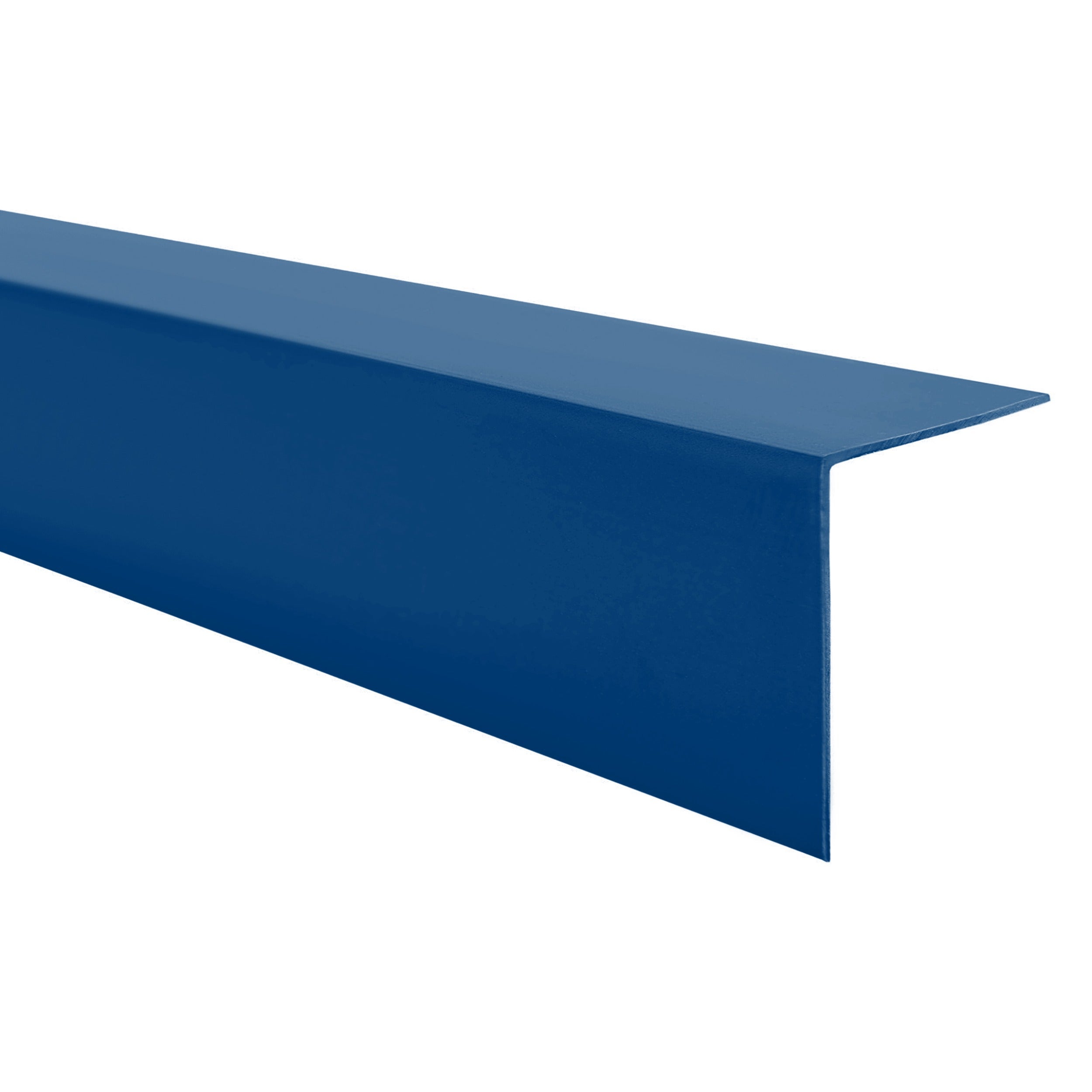 Kątownik twardy PCV 15x15 mm - ozdobny, profil L kątowy, narożnik dekoracyjny - 200 cm, niebieski