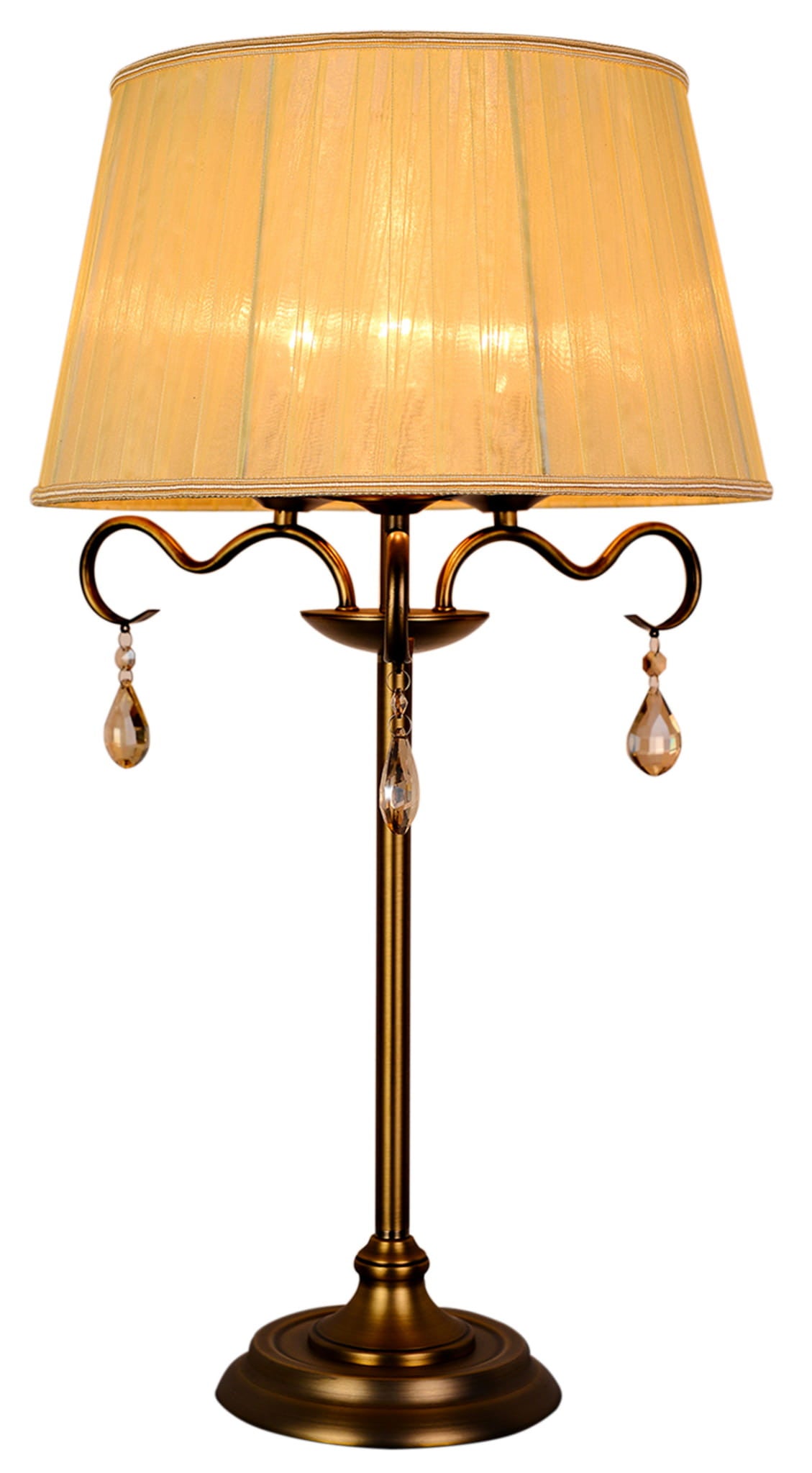 Lampa stołowa Candellux FIESTA 41-15273 mosiądz