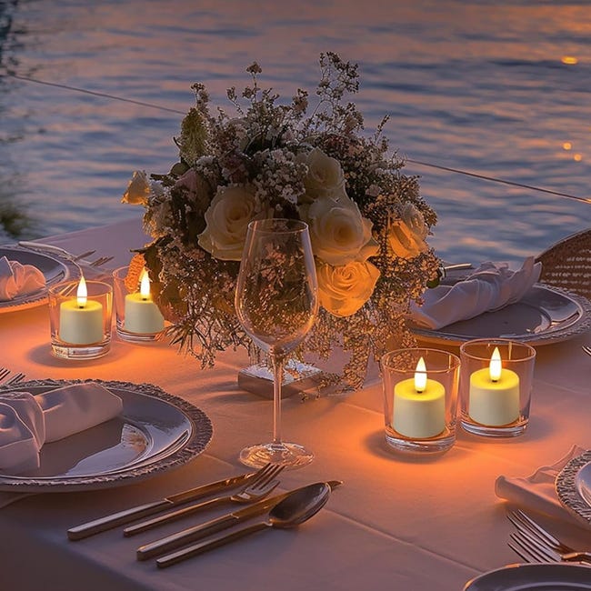 Candele natalizie a LED, 6 candele natalizie a LED, candele natalizie senza fiamma, candele natalizie a batteria, candele natalizie senza fiamma, ornamenti da scrivania per la decorazione della casa Candele natalizie a LED, 6 candele natalizie a LED, candele natalizie senza fiamma, candele natalizie a batteria, candele natalizie senza fiamma, ornamenti da scrivania per la decorazione della casa
