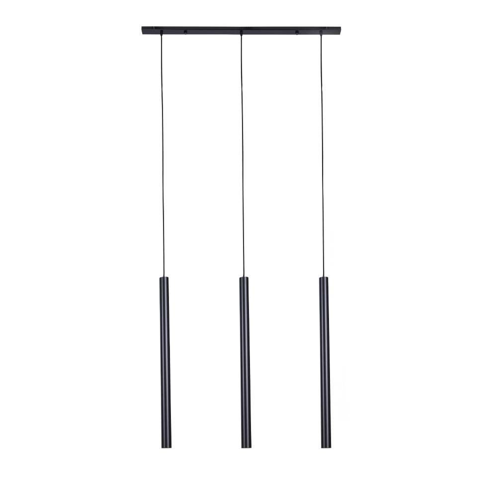 Lampa wisząca Yabu czarna 3xGU10x4W wym: 200 x 100 x 4 cm metal Shilo