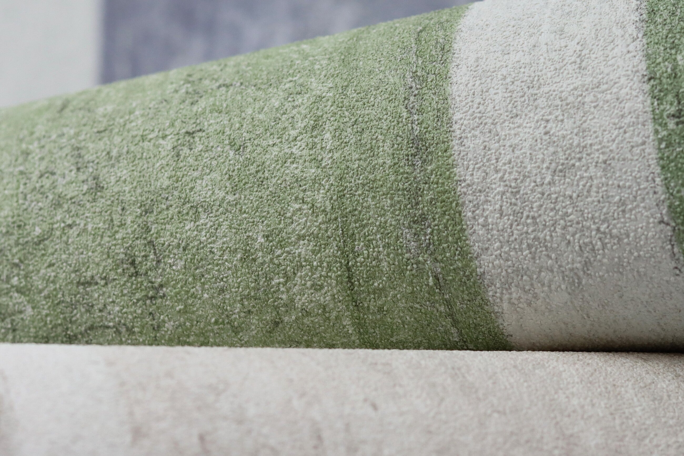 Carta da parati Rasch 617788 - Carta da parati in tessuto non tessuto con strisce in bianco crema e blu - 2