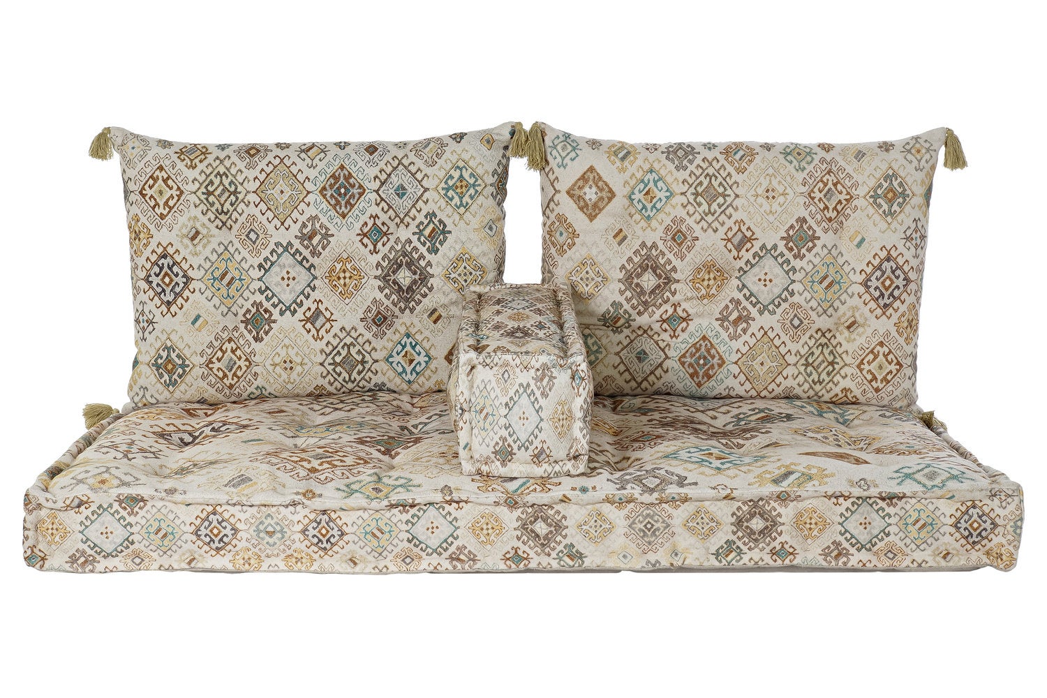 Fijalo  Sillon Set 4 Algodon 145X76x13 Desgastado Beige , Leroy Merlin