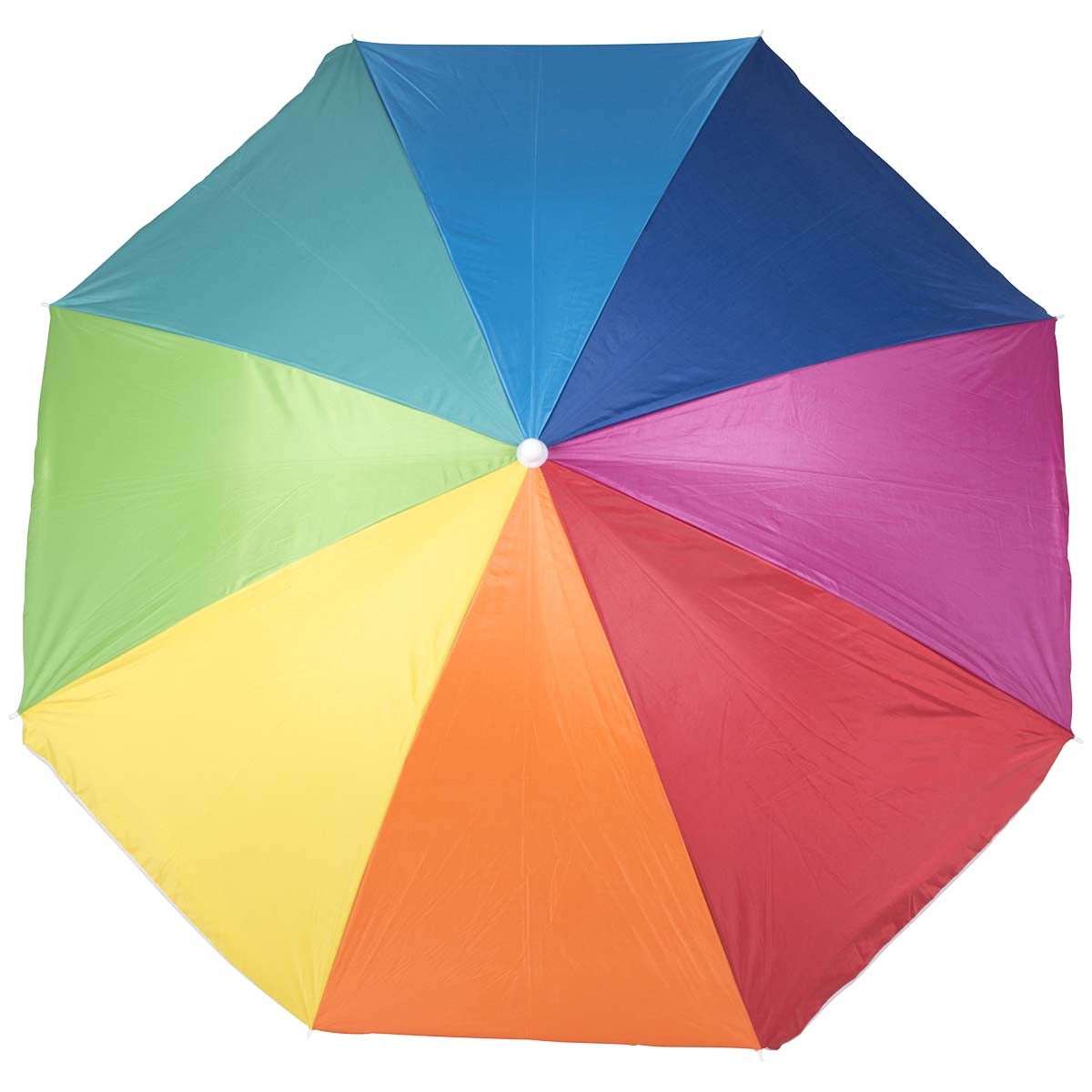 Bo-Camp Parasol De Plage Mixte – Diamètre 165 Cm, Tige Acier Articulée, Tissu Polyester 160 G/m² – Sand