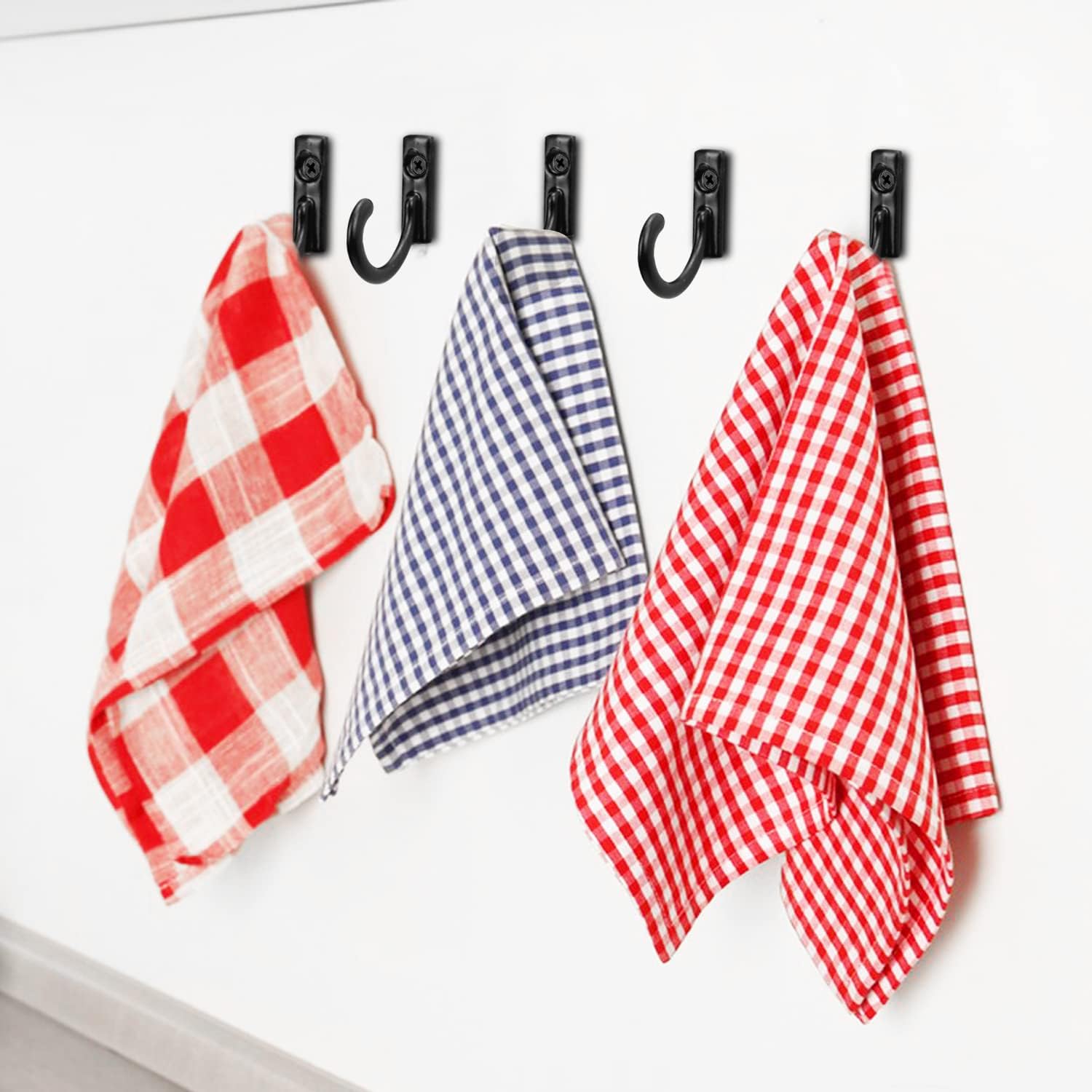 30 Pièces Crochet Manteau Mural, Crochets Mural, Crochet A Visser 27 Mm, Crochet De Manteau, Crochet Mural De Acier Inoxydable, Rétro Crochet De Porte Métal Pour La Maison (Nero