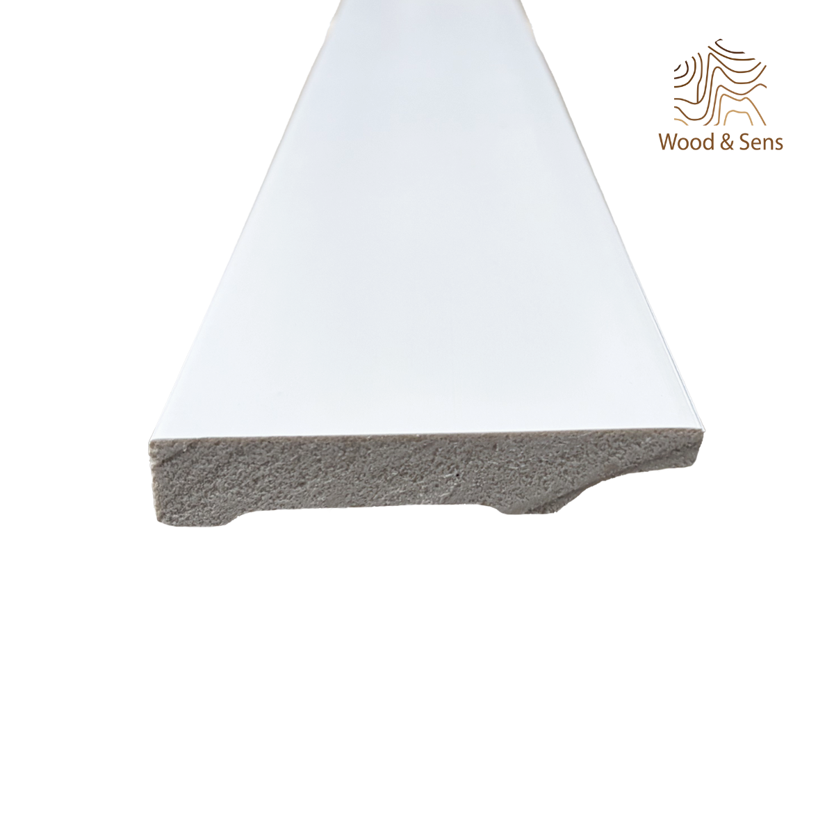 Lot de 10 Plinthes Polymère avec Bord Arrondi 3mm, L.240 cm x P.8 cm, Ep.15 mm - 4