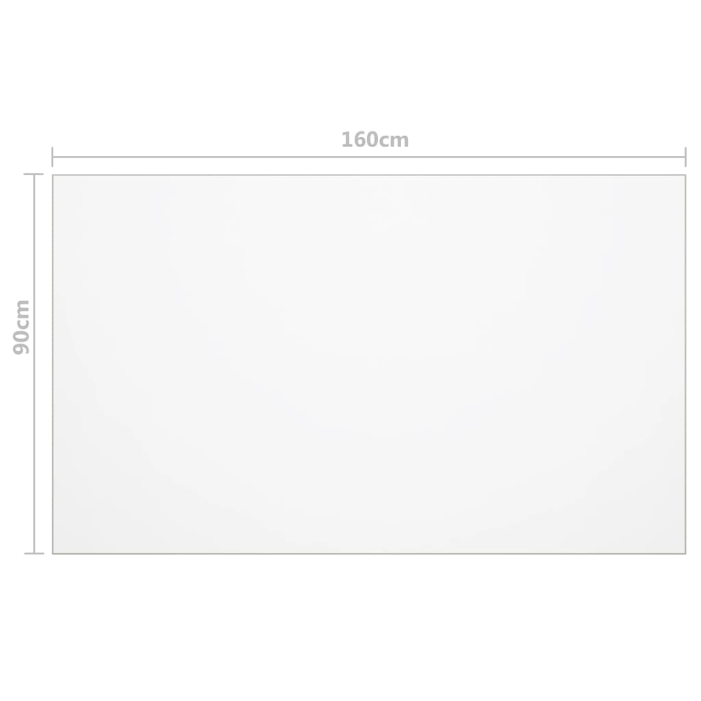Protection de table transparente 160x90 cm PVC épais 1,6 mm – résistant, imperméable, facile à nettoyer – ComfortXL - 3