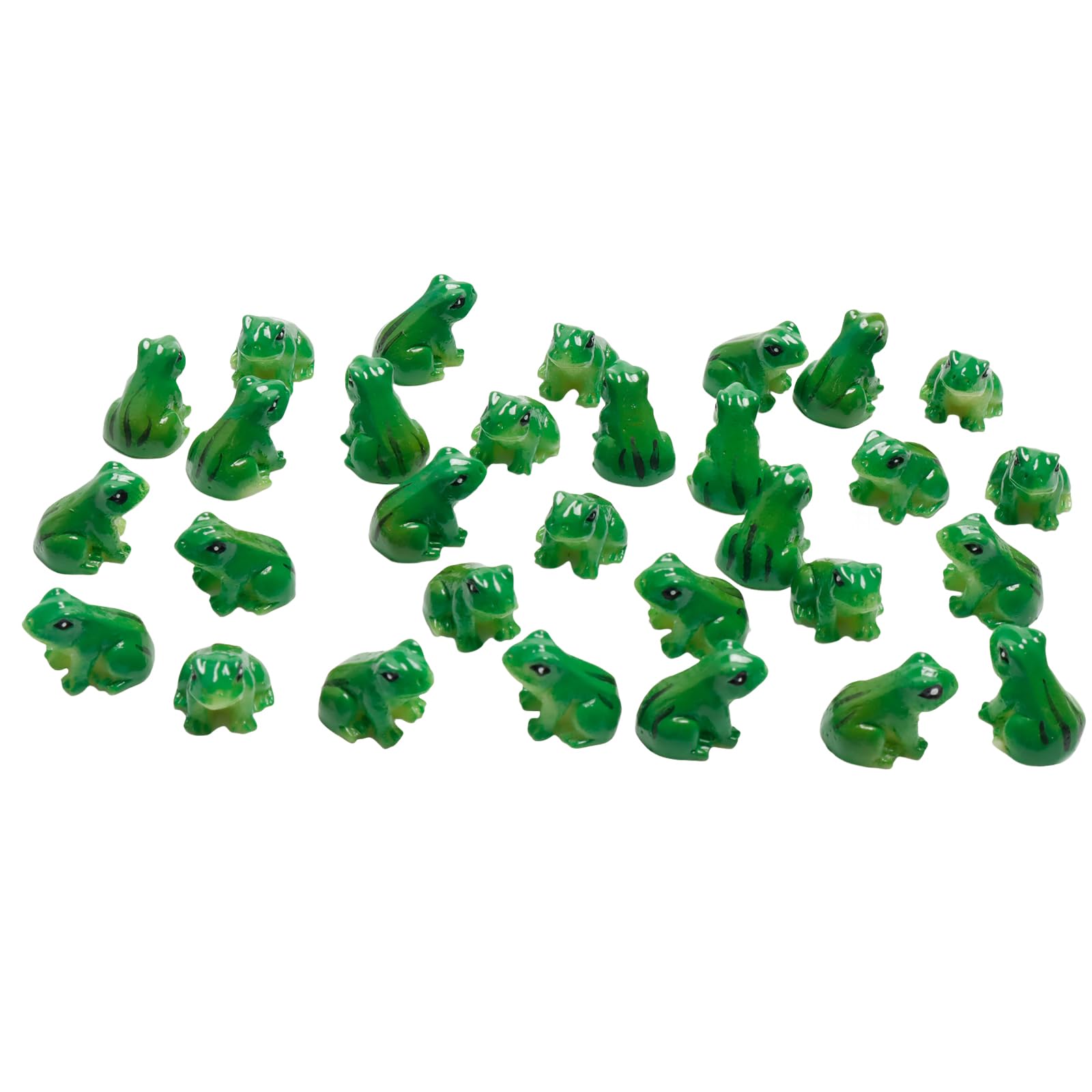 Sztuk miniaturowych figurek żab kolorze zielono białym wykonanych żywicy model zwierzęcy mchu miniaturowy krajobraz rękodzieło akcesoria dekoracyjne