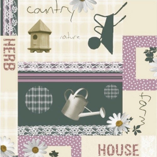 Mantel antimanchas hule rollo 140 cm. x 20 metros country