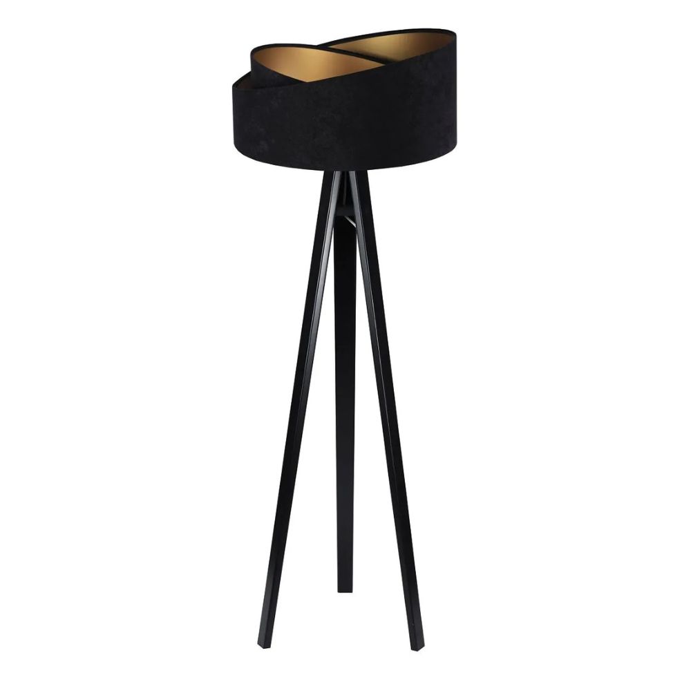 Lampa stojąca GEMSTONE czarna/złota