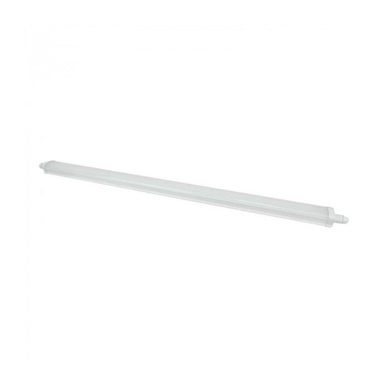 Lampa do garażu piwnicy LED hermetyczna 60W 4000K 6600lm tworzywo sztuczne biała klosz mleczny wym:4,8x120x6,7cm IP65 Ecolight