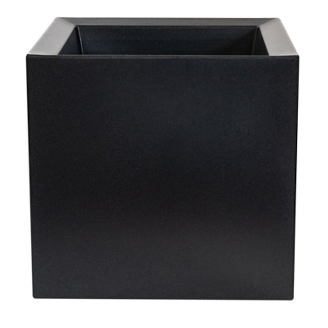 Lot De 50 Pots De Fleurs Carrés 9x9 Cm - Plastique Recyclé Noir - Pour Semis Et Herbes