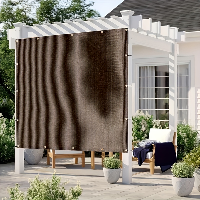 Filet d'ombrage d'extérieur, voile d'ombrage pour jardin, voile d'ombrage respirant, voile d'ombrage, avec œillets, 2 x 3.9 m - 5