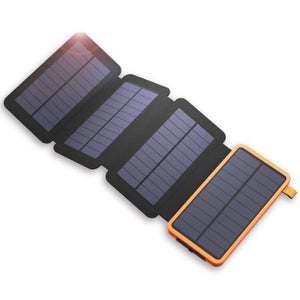 Caricatore Solare Power Bank Portatile - Arancione
