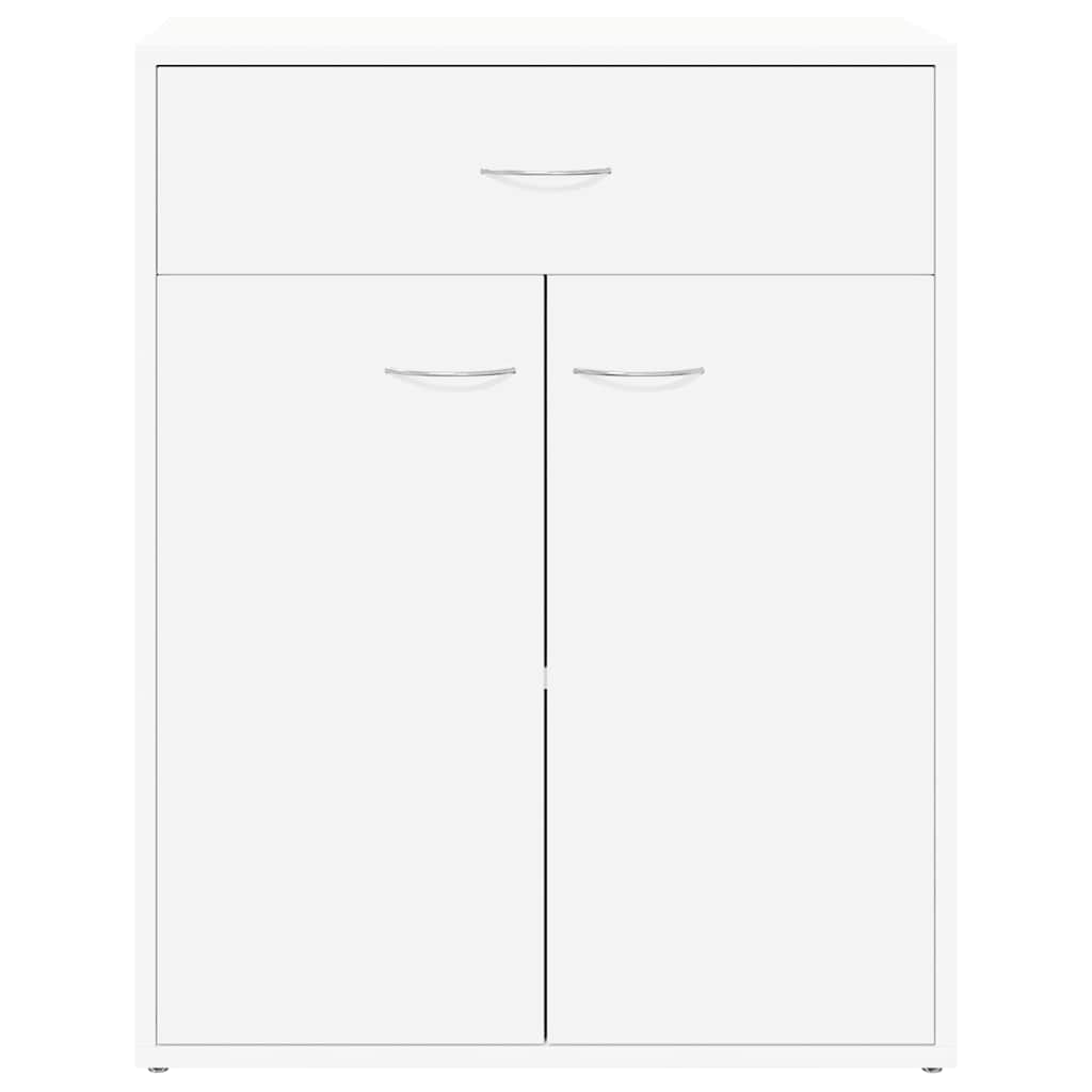 vidaXL Buffet blanc 60x30x75 cm bois d'ingénierie - 5