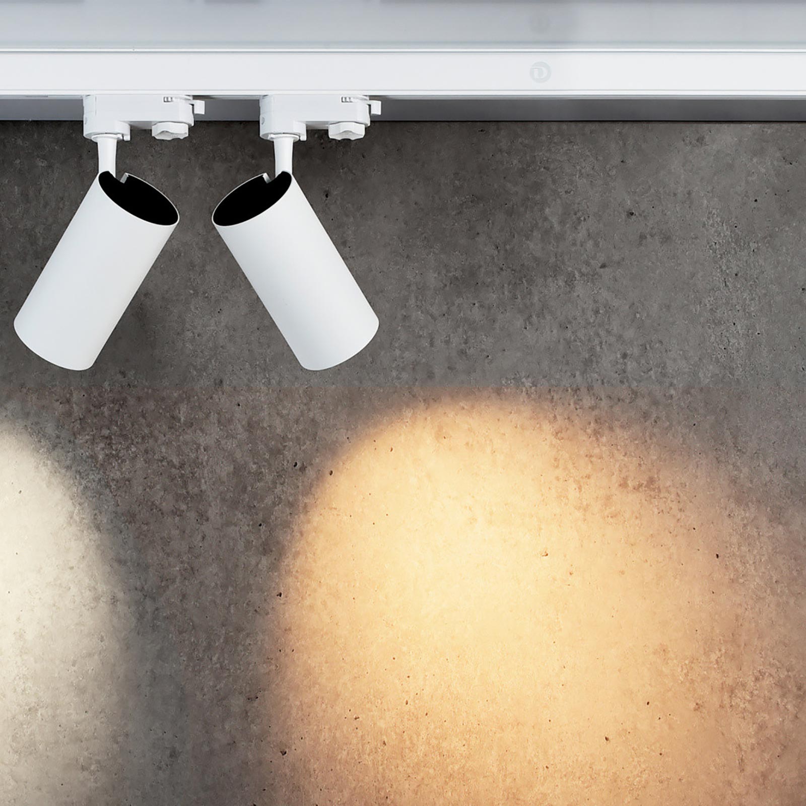 Faretto track binario trifase LED 20W proiettore orientabile luce spot 40 gradi illuminazione negozio vetrine sala espositiva 230V BIANCO 3000K - 4