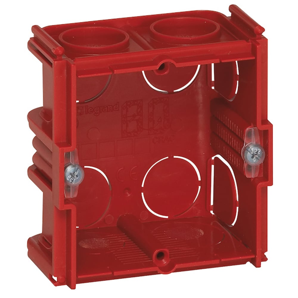 Boîte d'encastrement maçonnerie - Batibox - LEGRAND - 71 x 71 x 50 mm - 1 poste - 3