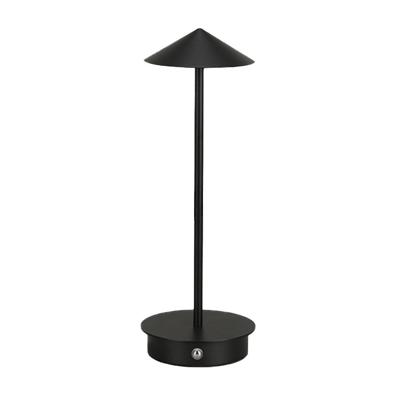 Bezprzewodowa lampa stołowa LED z regulacją natężenia światła, czarna
