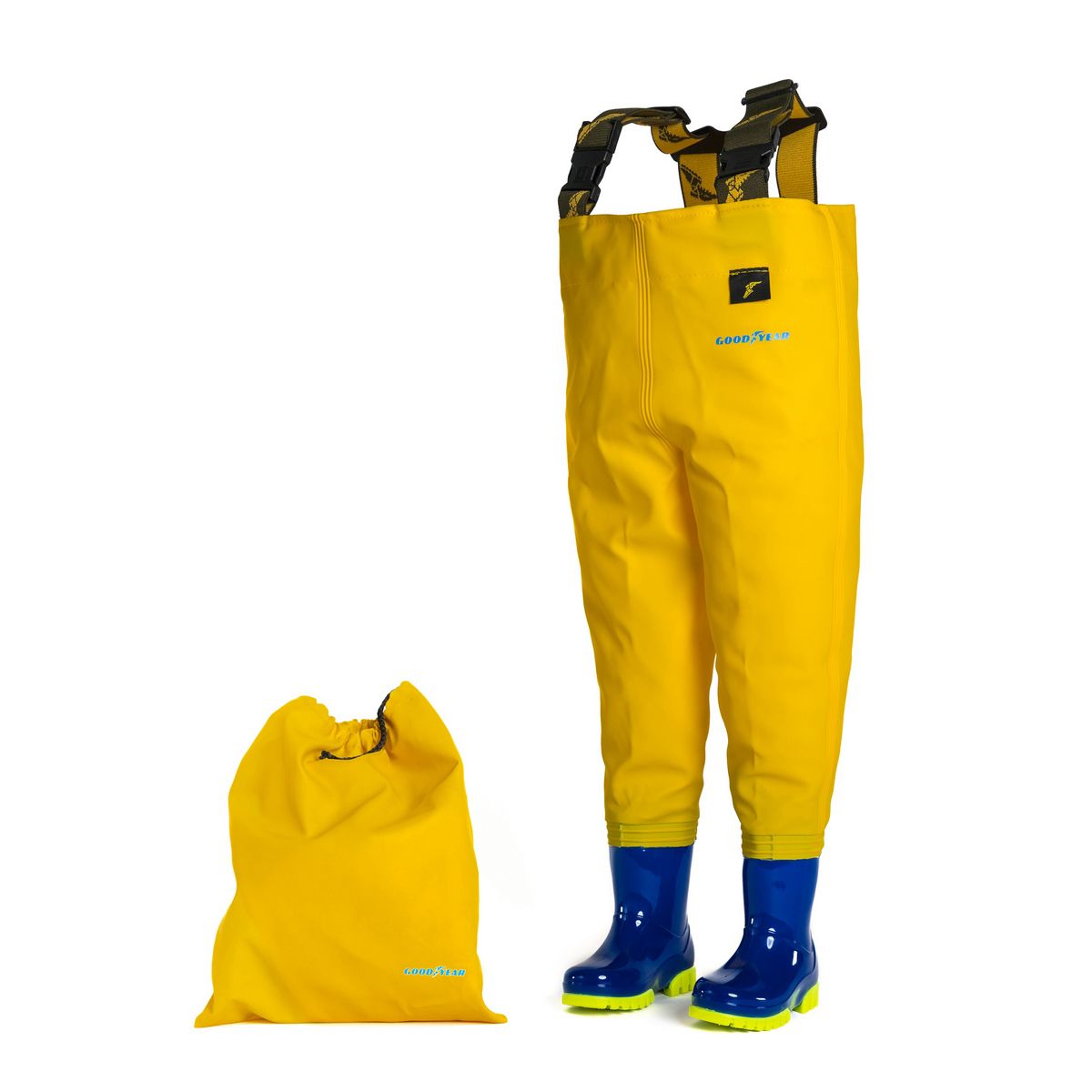 Waders Pêche Tout-petits Cuissardes Pêche Enfants Generisch 2025 - Imperméables Avec Bottes Intégrées - Taille élastique Bottes Intégrées Pêche