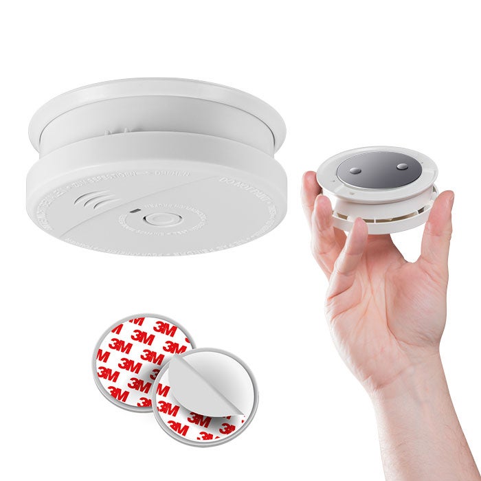 Détecteur De Fumée [evacuate], Autonomie 5 Ans, Fixation Magnétique Magnetik's, Capteur Optique, Zone Détection 40 M², Pile Incluse | Leroy Merlin