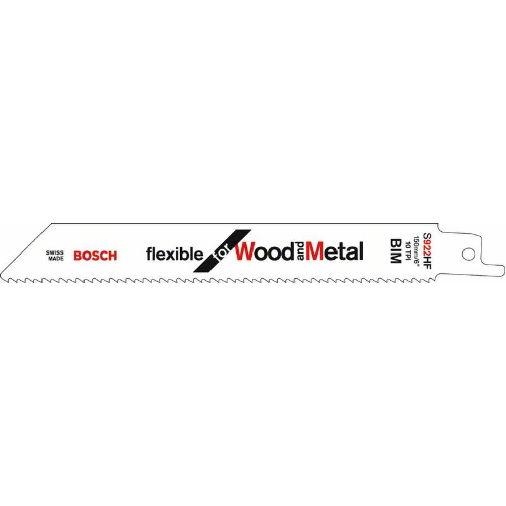 Brzeszczot do piły szablastej Bosch S 922 HF bimetal 150 mm cięcie drewno metal