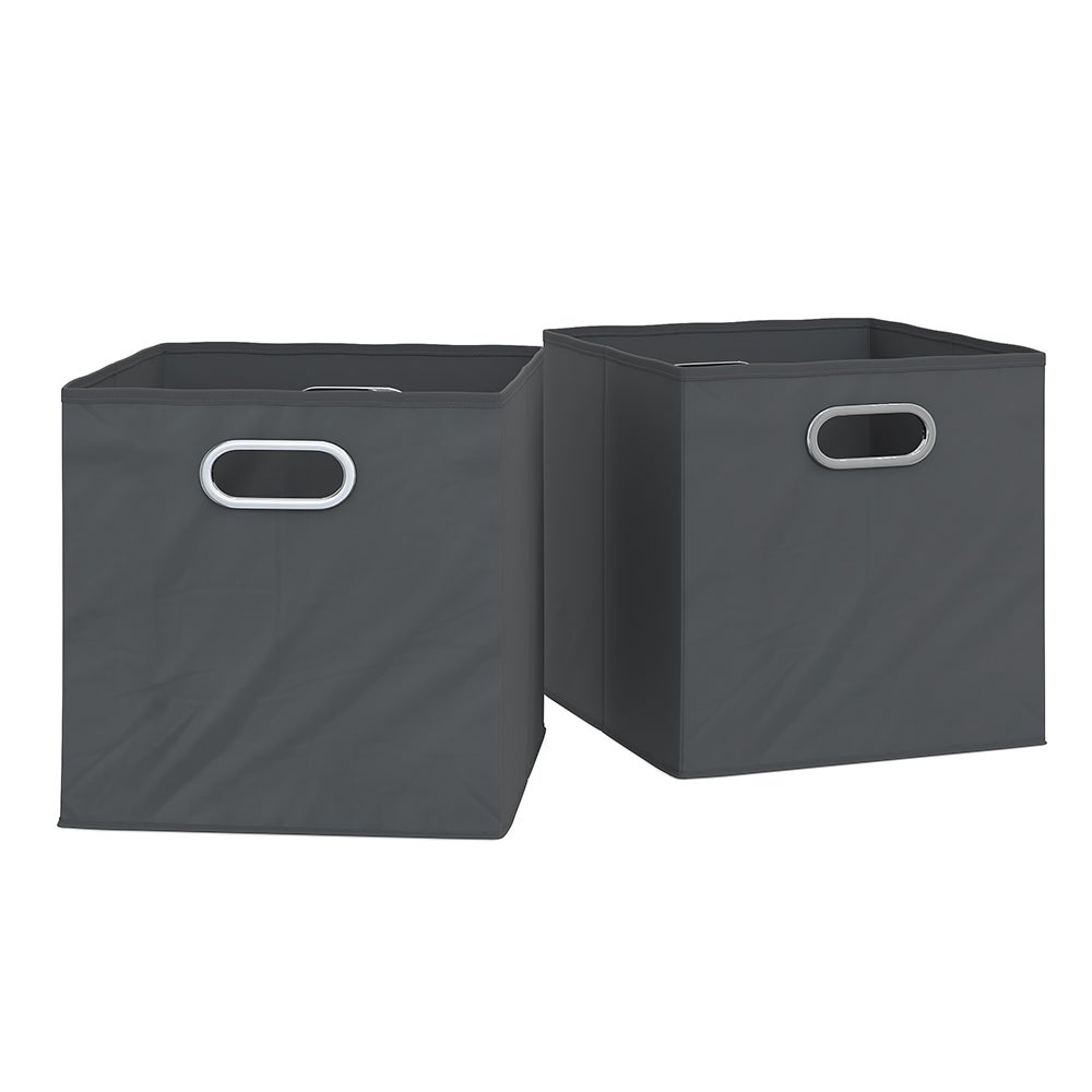 Vicco Pudełko składane , Antracyt, 30 x 30 cm Zestaw 2