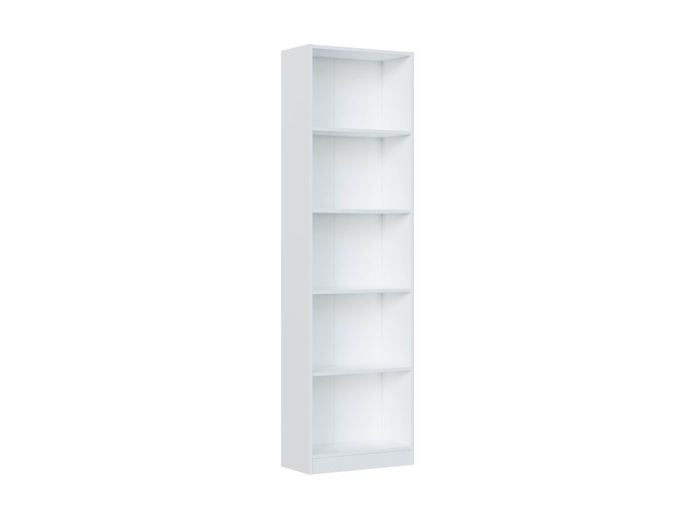 Bibliothèque pour Chambre enfant en melaminé Blanc H. 180 x l. 25 x P. 25 cm - 3
