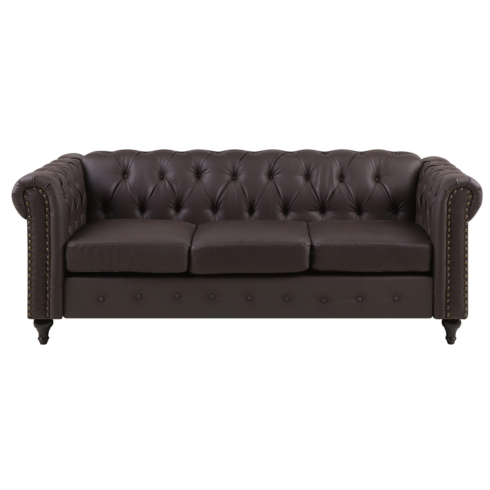 Canapé 3 places Chesterfield Velours Argent - Canapé Canapé 3 places Chesterfield Velours Argent - Canapé