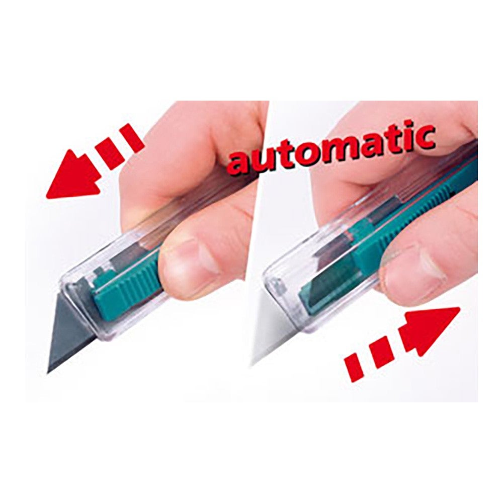 Càºter de seguridad de plà¡stico con cuchilla trapezoidal 4135000 wolfcraft - 2