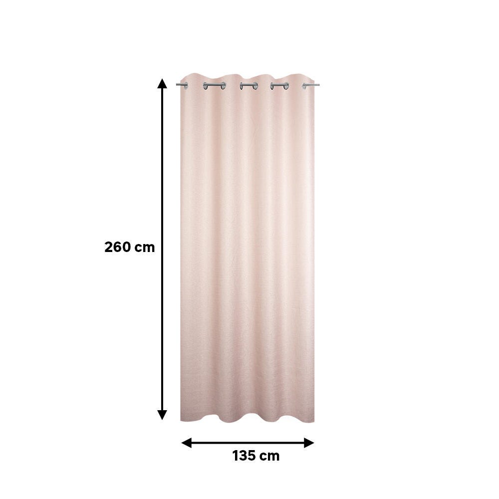 Zasłona filtrująca światło Dario, różowa, wys. 260 x szer. 135 cm INSPIRE - 7