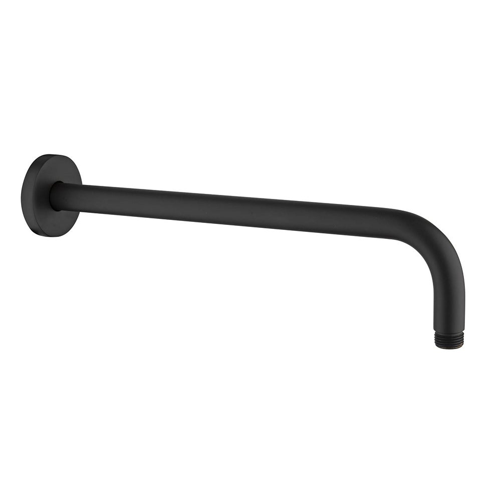 Bras De Douche Noir En Acier Inoxydable - Extension Murale Pour Pommeau De Douche