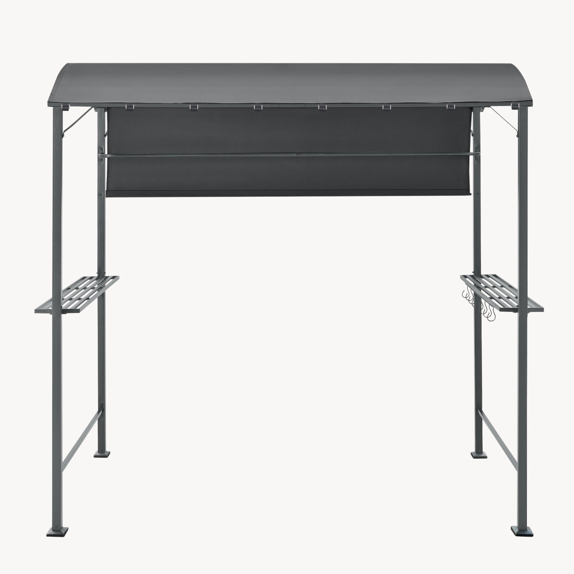 Tonnelle de Barbecue Pyrgos 215 x 220 x 140 cm Anthracite Gris Foncé [en.casa] - 4