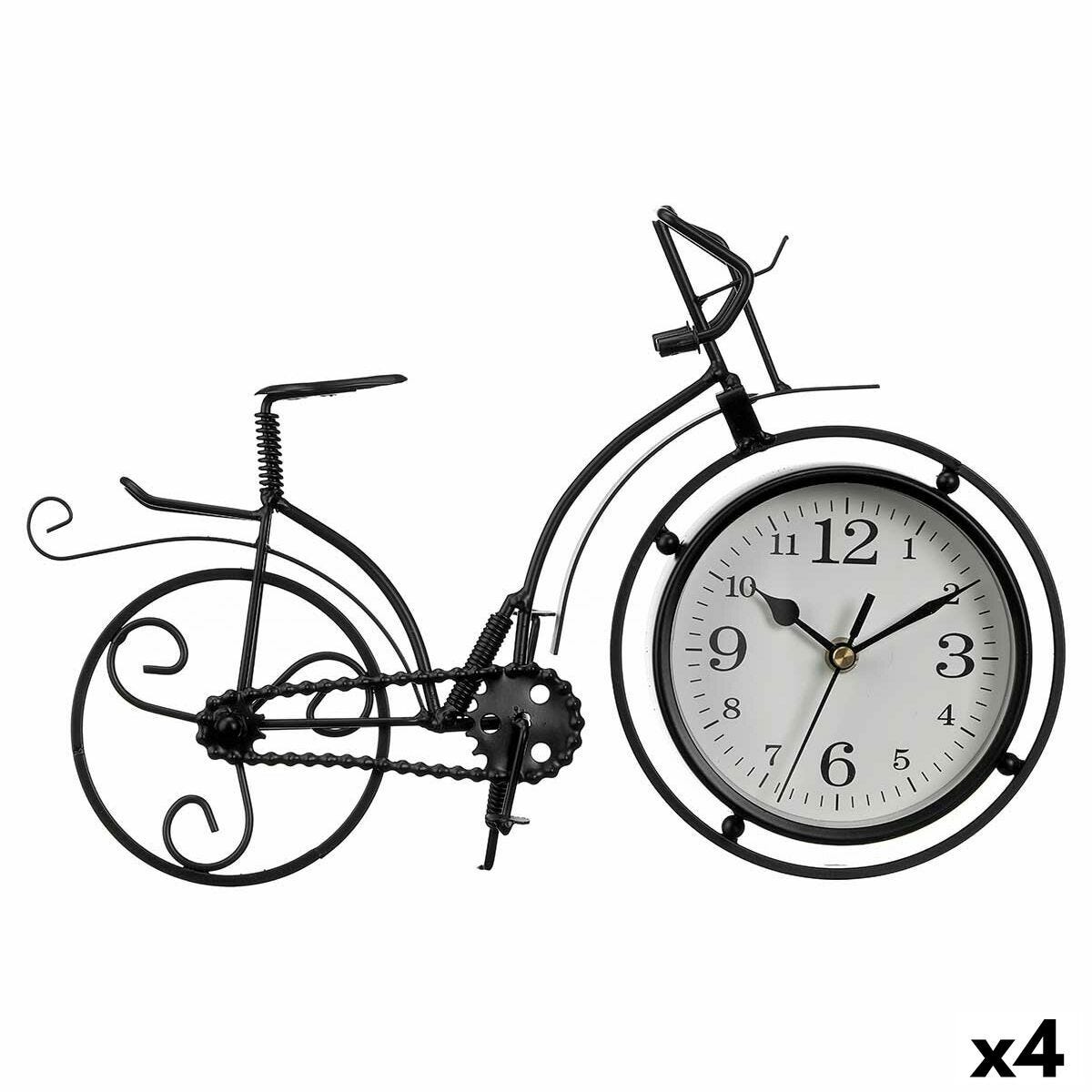 Horloge De Table Bicyclette Noir M tal 33 X 22 5 X 4 2 Cm 4 Unit s horloge-de-table-bicyclette-noir-m-tal-33-x-22-5-x-4-2-cm-4-unit-s