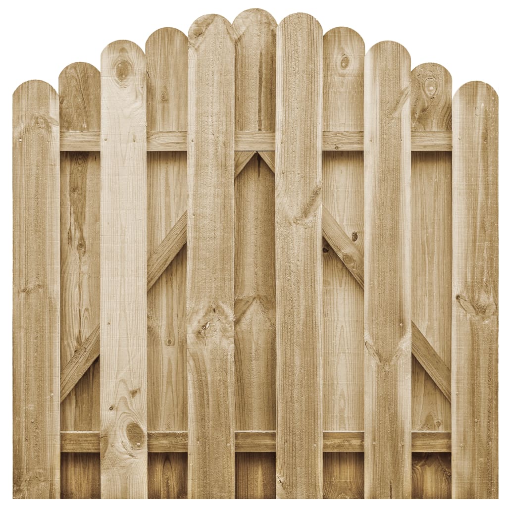 Portail de jardin Bois de pin imprégné 100x100 cm - 7