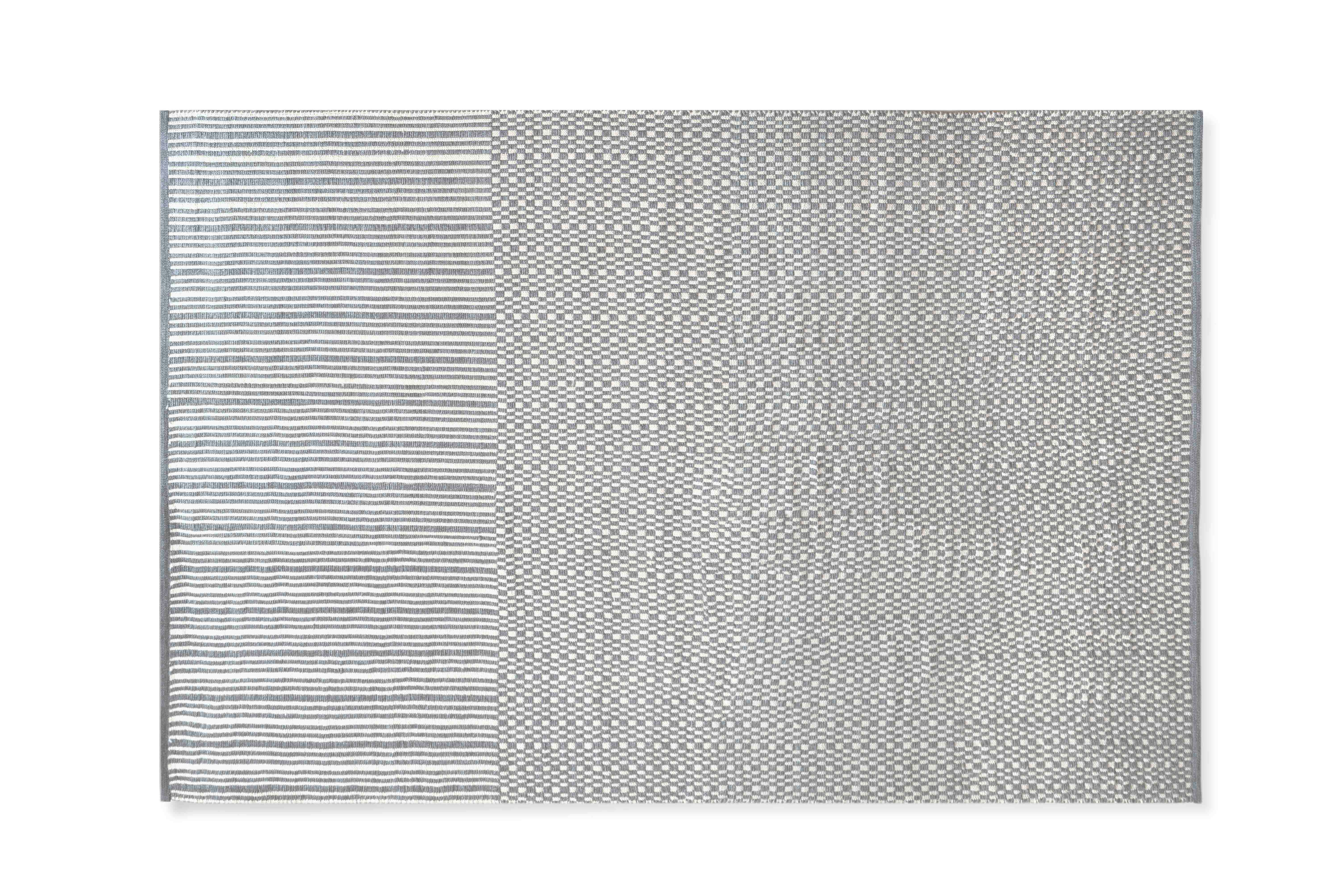 Dywan Asymmetric srebrny 200x300 cm – elegancki dywan geometryczny do salonu i sypialni