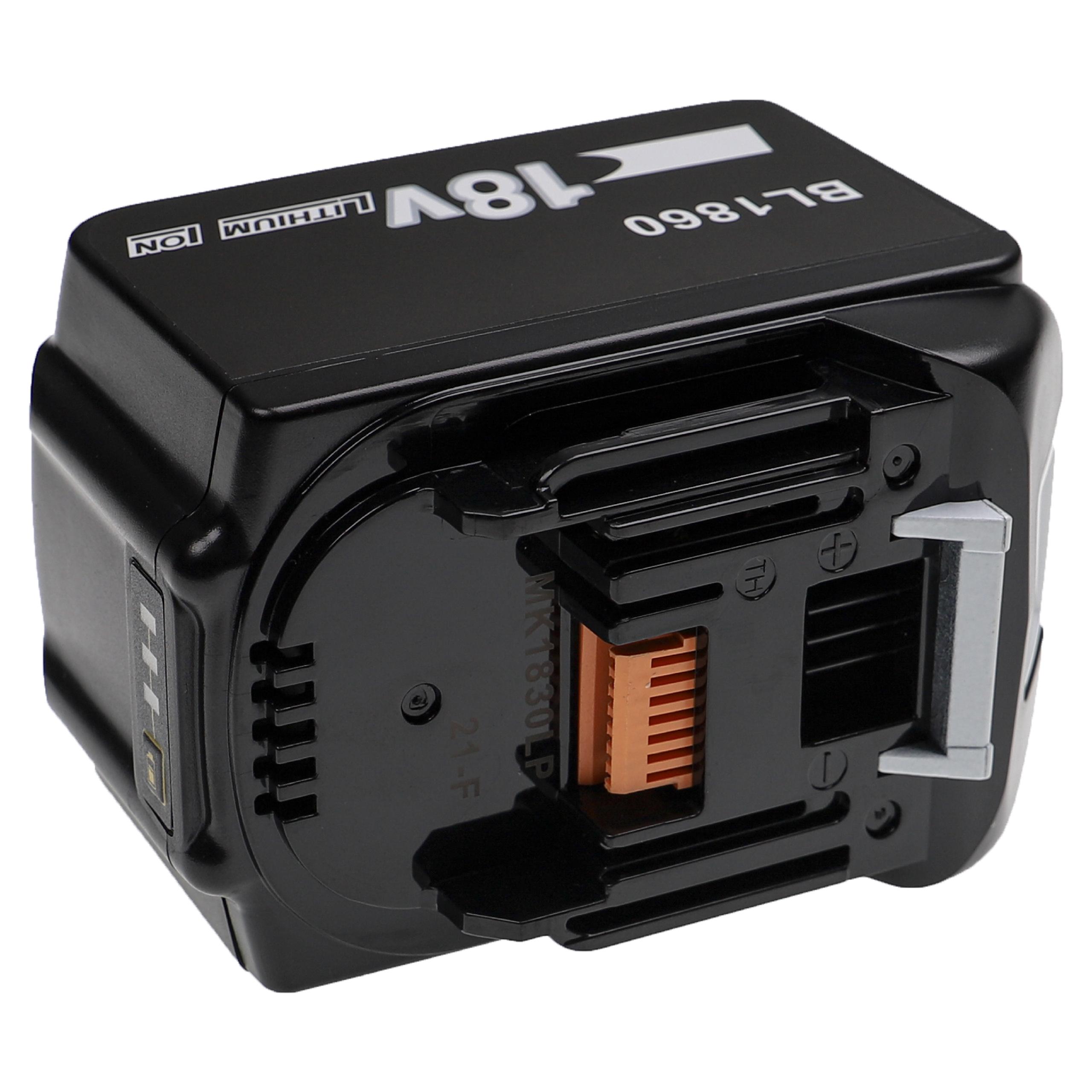 EXTENSILO Batterie compatible avec Makita BDF456RFE, BDF454Z, BDF453Z, BDF453SHE, BDF454RFE, BDF454F outil électrique (6000 mAh, Li-ion, 18 V) - 6