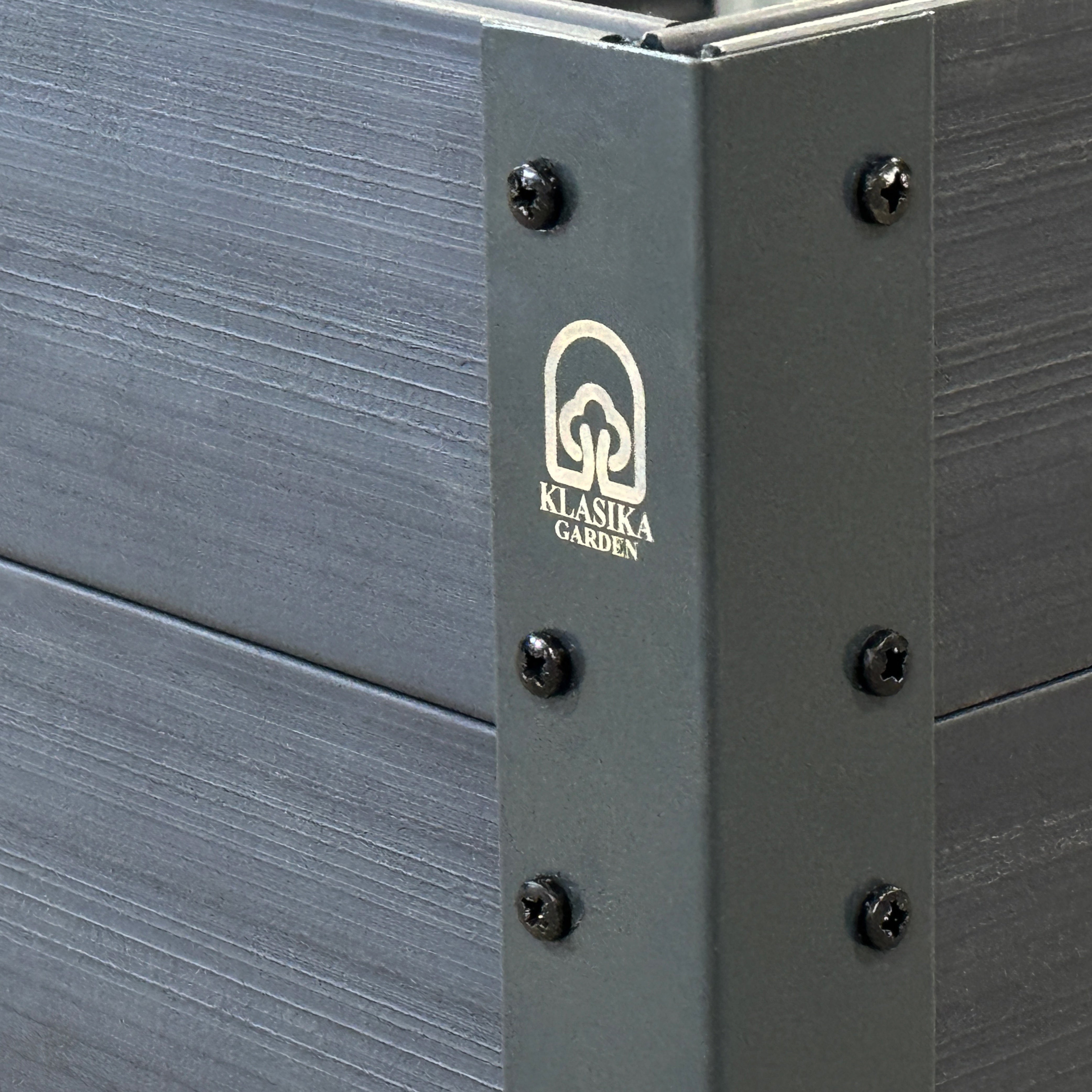 Jardinière surélevée GPPS KLASIKA Woodlook, anthracite 150x75x30 - 3