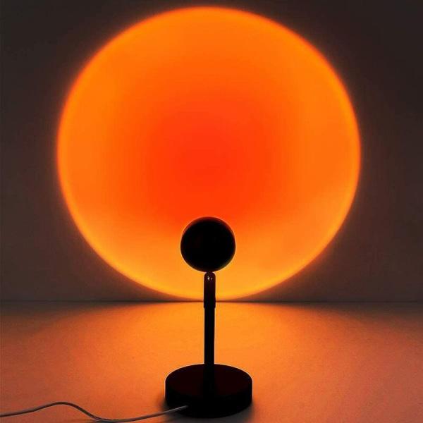 Lampa zachodu słońca, lampa zachodu słońca z aurą zachodu słońca, lampa USB, romantyczny zachód słońca na przyjęcie urodzinowe