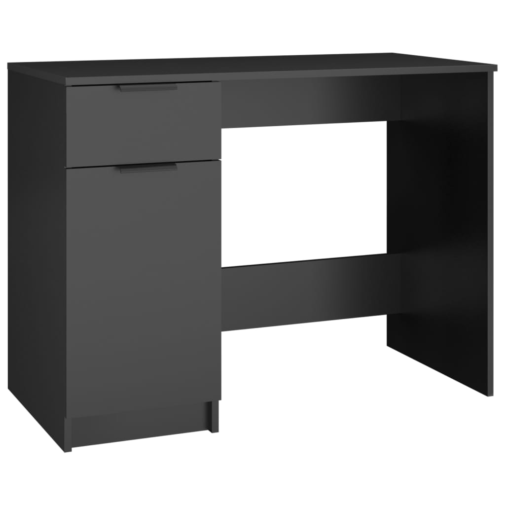 Bureau Ordinateur Style Industriel – MDF Et Métal – 100x50x76 Cm – Neuf
