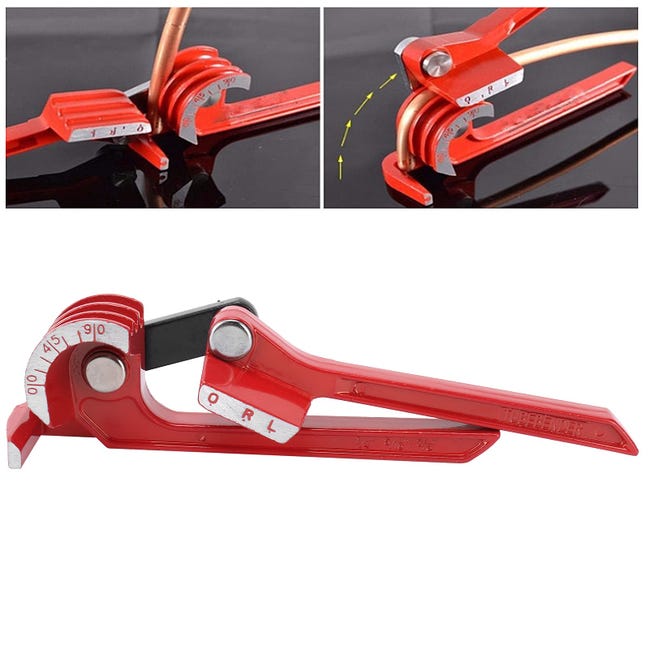 Cintreuse Manuelle 3 En 1 Toolwiz – 6/8/10 Mm, 180° Pour Tube Cuivre, Aluminium, Laiton Souple