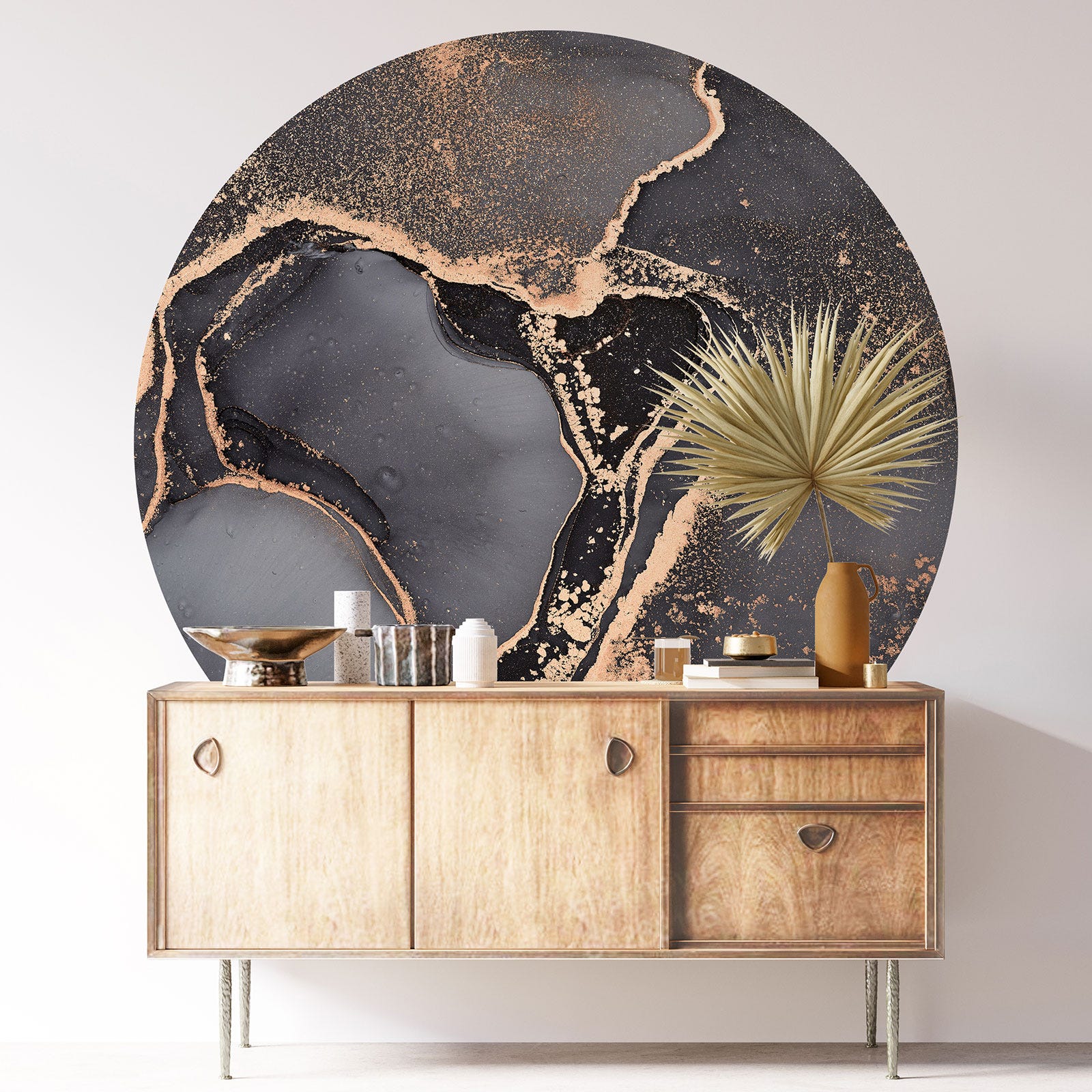 Stickers rond / cercle - Effet Marbré - 3617689633497 - Adhésif MAT ...