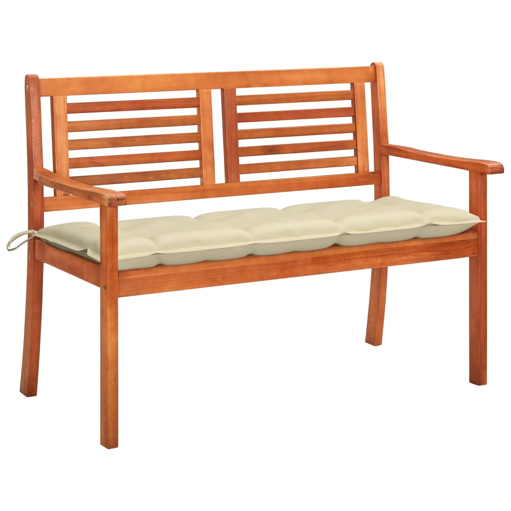 Banco De Jardín De Madera De Eucalipto 80 Cm - Ideal Para Exteriores