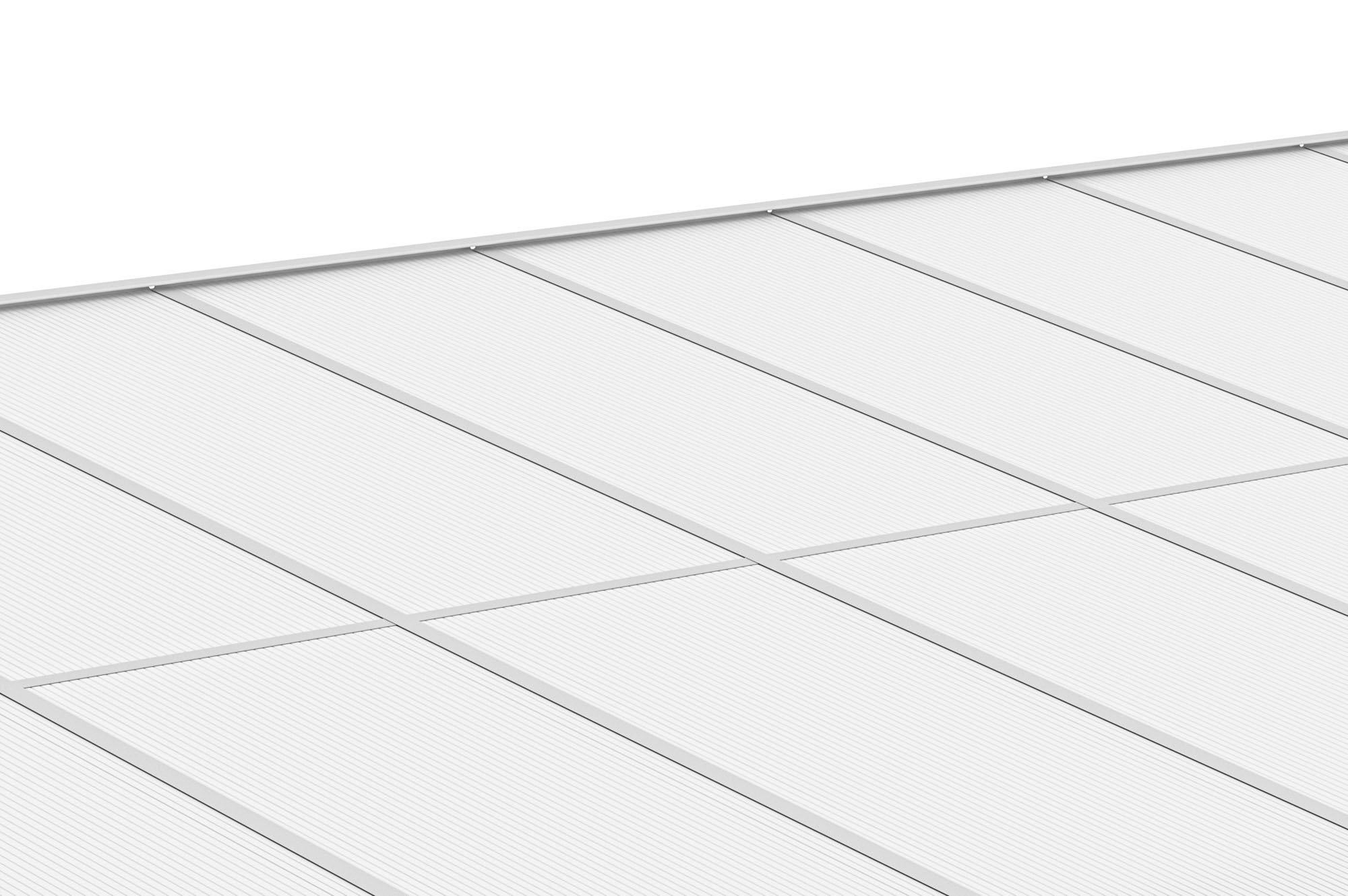 Pergola adossée Blanc en Aluminium 16.5 m² - 7