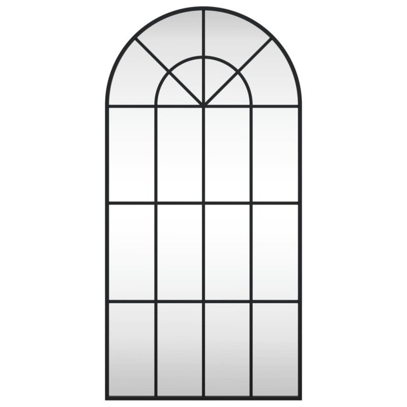 Miroir mural noir 50x100 cm arche fer - 3