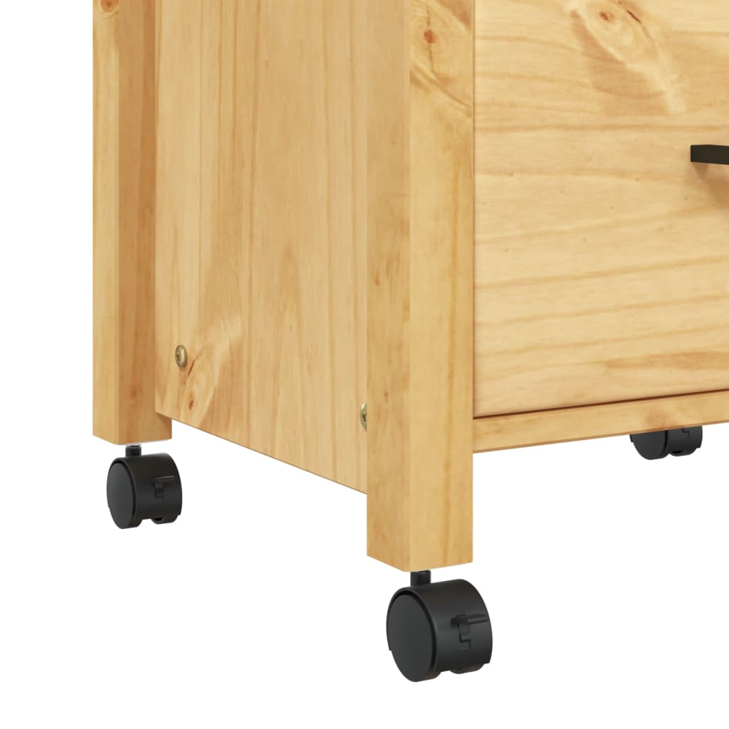 Chariot de cuisine | Chariot de Service | Desserte Cuisine MONZA 48x40x90 cm bois massif de pin CFW38288 - 8