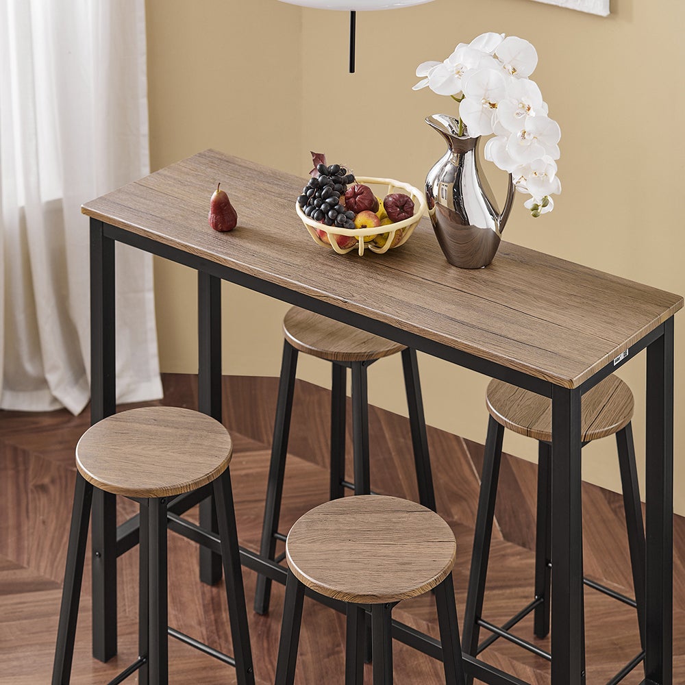 SoBuy OGT22-SCH Set de Table + 4 Tabourets Ensemble Table de Bar