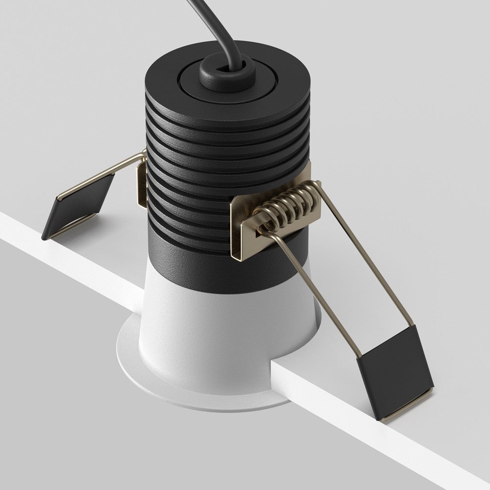 Oprawa stropowa sufitowa wpuszczana Minor biało-czarna LED 9W 3000K 700lm wym: 8,2 x 6 x 6 cm okrągła Maytoni - 7