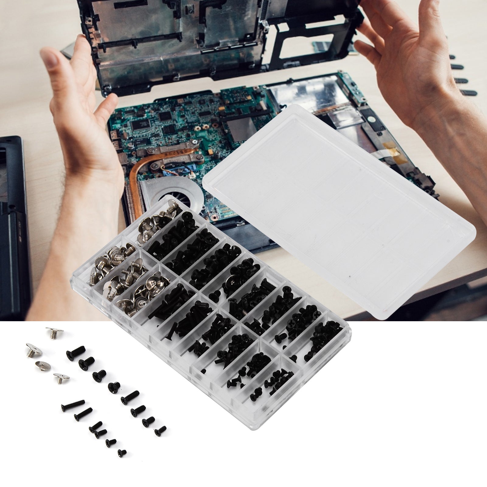 Kit Vis Ordinateur 360 Pièces - M2 M2.5 M3 Pour PC, Carte Mère, Disques Durs