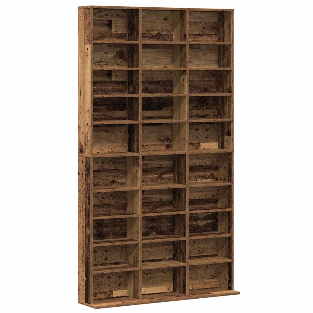 Maison Exclusive - Cabinet para CDs Madera envejecida 101 x 23 x 177,5 cm - 2