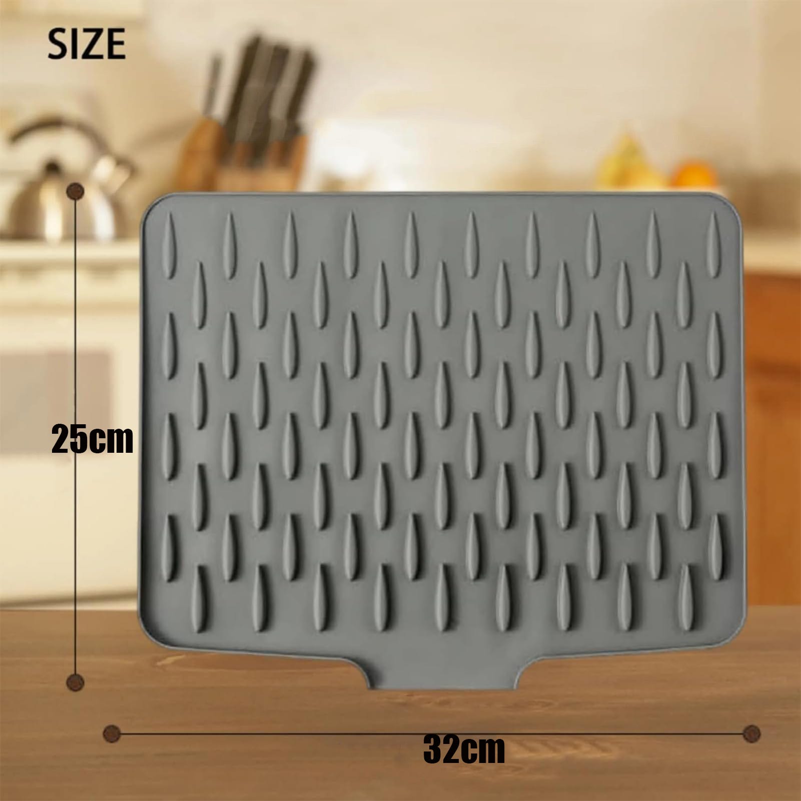 Koksi Scolapiatti da lavello da cucina, arrotolabile, con silicone antiscivolo, per scolare Koksi Scolapiatti da lavello da cucina, arrotolabile, con silicone antiscivolo, per scolare