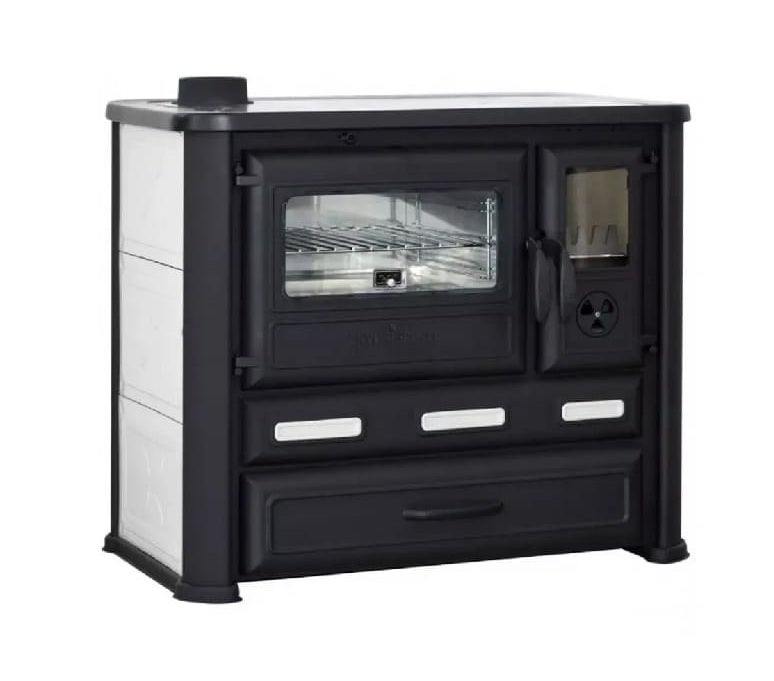 KUCHNIA NA DREWNO TIM SYSTEM ALMA MONS BIAŁA LEWA (MM) 6 kW 1 szt.